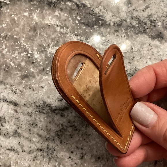 ❤️ Authentic Vintage LOUIS VUITTON small luggage tag - Picture 2 of 9